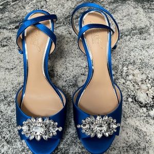 Jewel Badgley Mischka Hayden Embellished Sandals 8